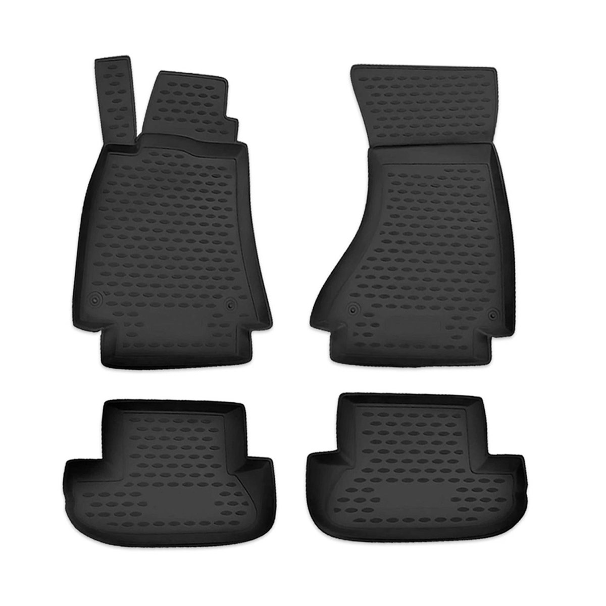 Audi A4 Floor Mats - Omac - Rubber TPE - Black - '08-'16